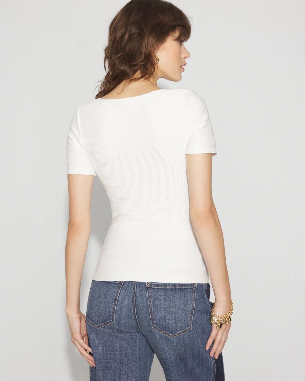 WHBM FORME™ Seamless Ribbed Tee