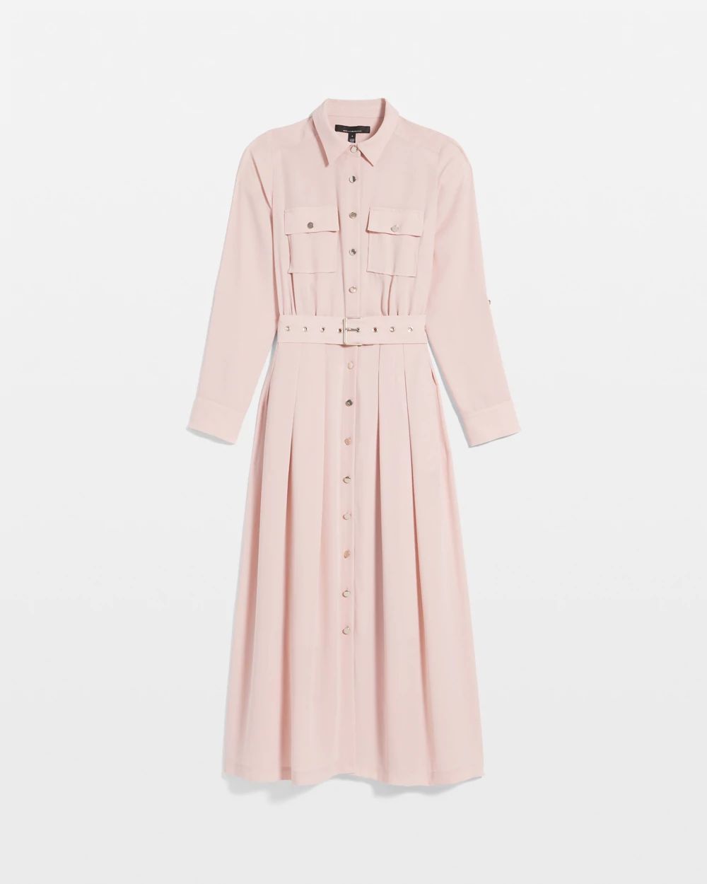 Long Sleeve Utility Shirt Dress
