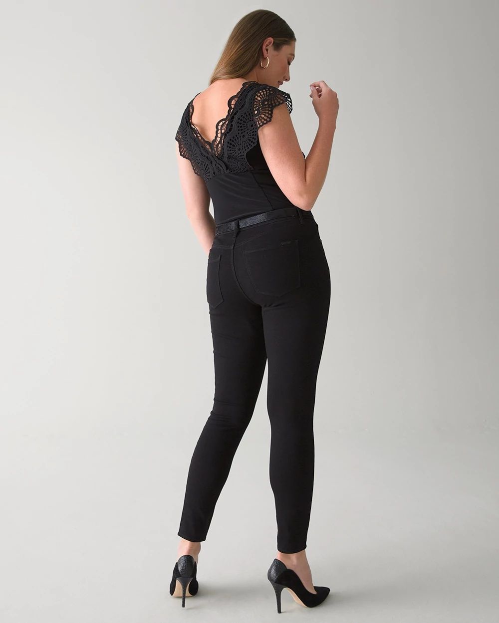 Curvy-Fit High-Rise Skinny Jeans