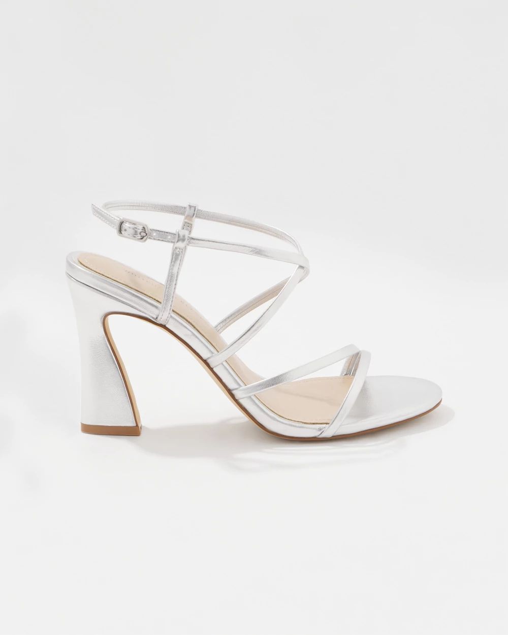 Silver Strappy Sandal