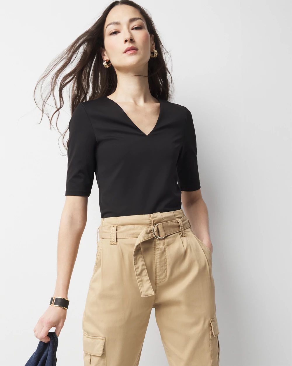 WHBMFORME™ All Ways Stretch Elbow-Sleeve Tee