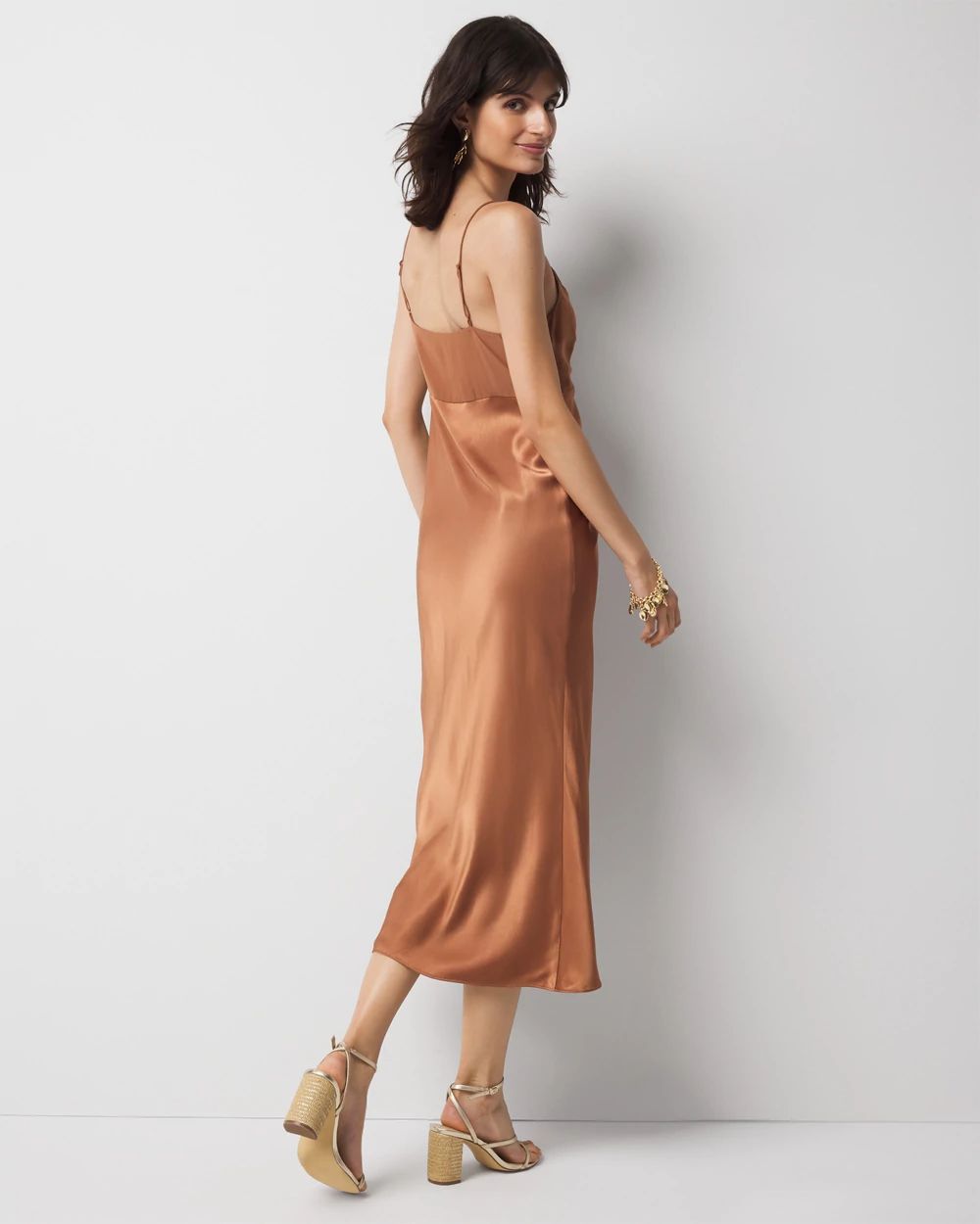 Satin Midi Dress