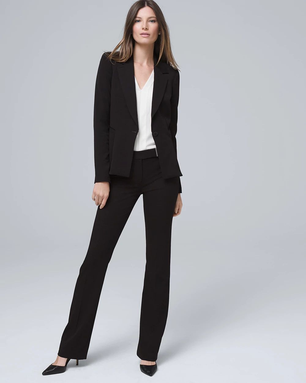 All-Season Slim Bootcut Pants click to view larger image.