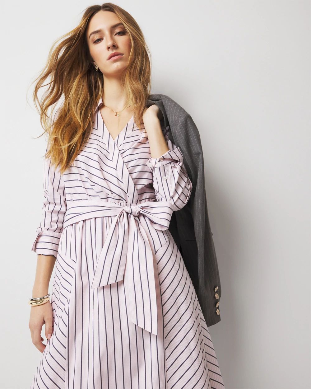 Poplin Midi Shirt Dress