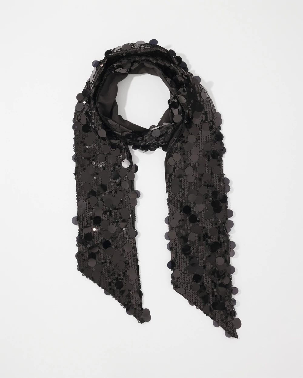 Sequin Skinny Scarf