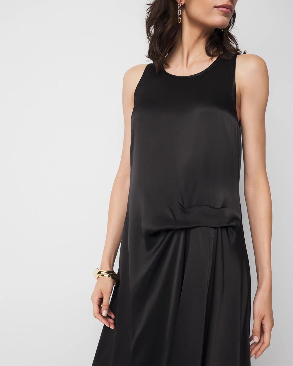 Satin Tank Maxi Dress