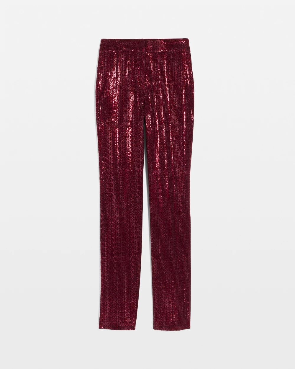 Zoey Sequin Velvet Straight Pant