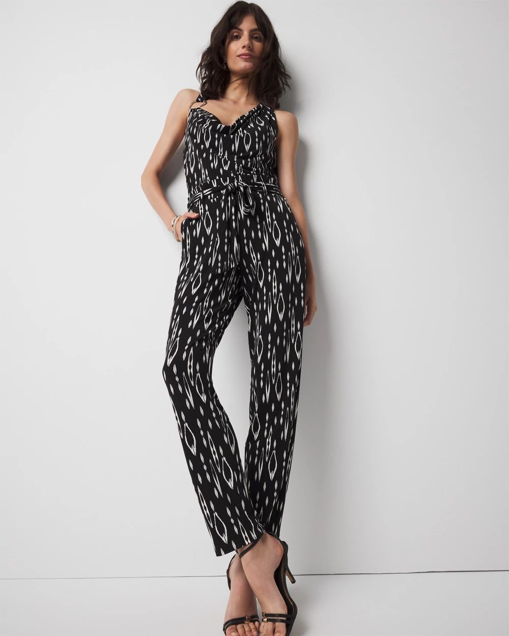 Jersey-Knit High-Rise Tapered Ankle Pants