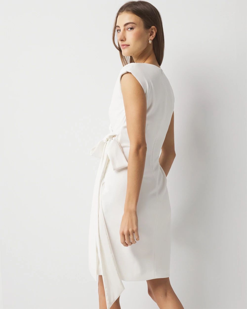 Faux Wrap Mini Dress