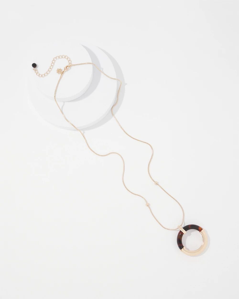 Gold and Tortoiseshell Ring Pendant