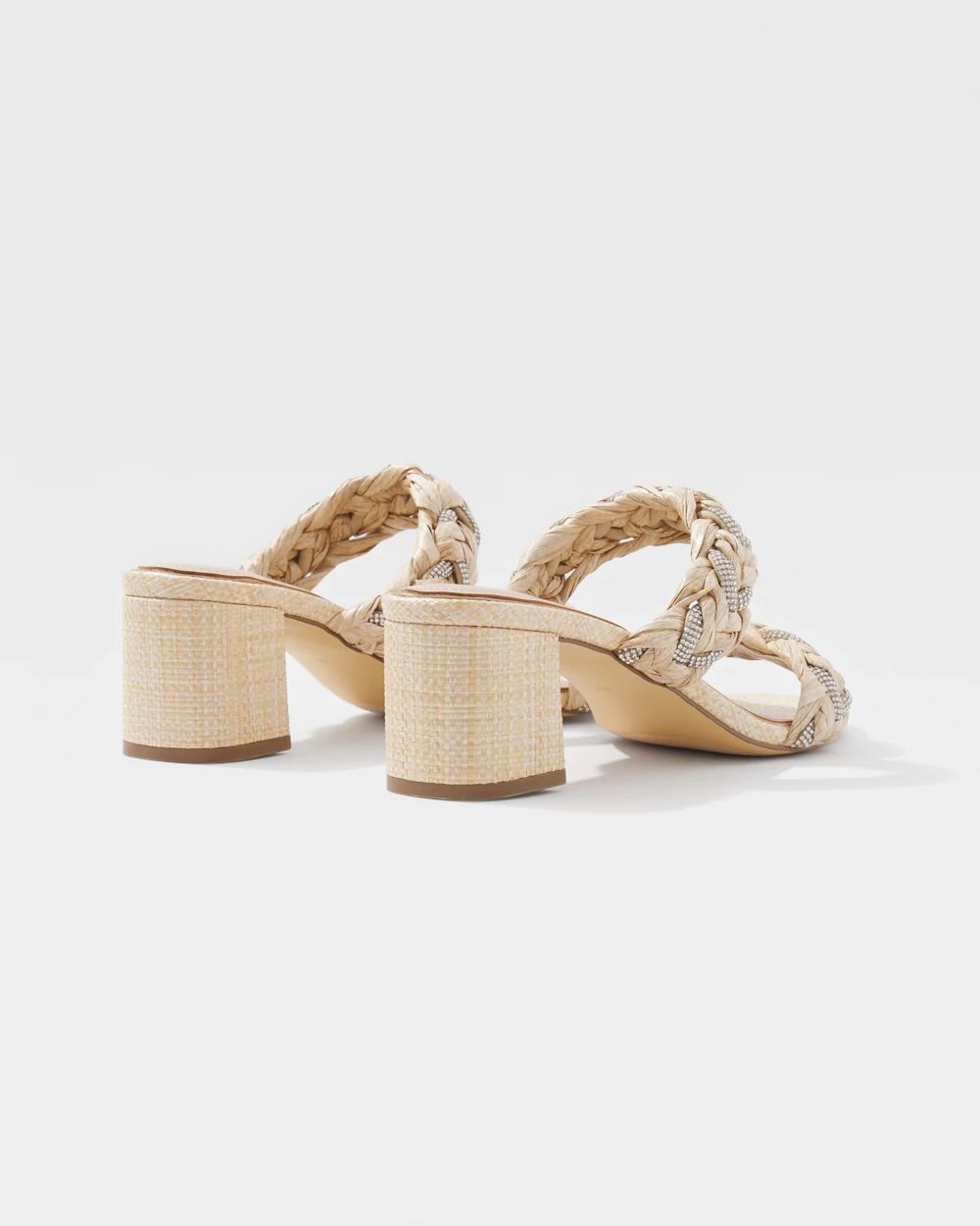 Braided Raffia Heeled Sandal