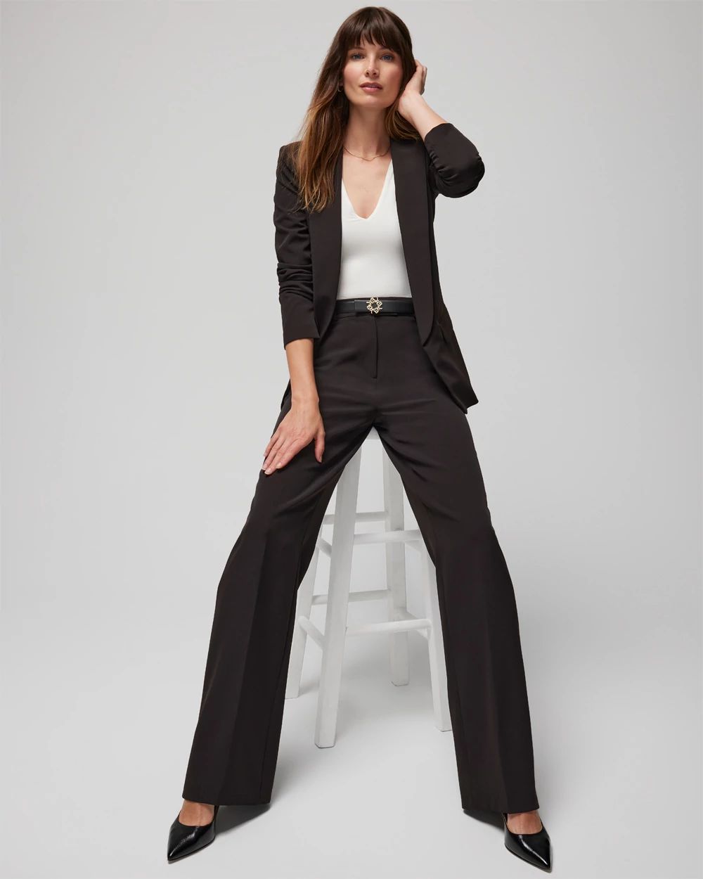 WHBM® FORME Elbow-Sleeve Top click to view larger image.