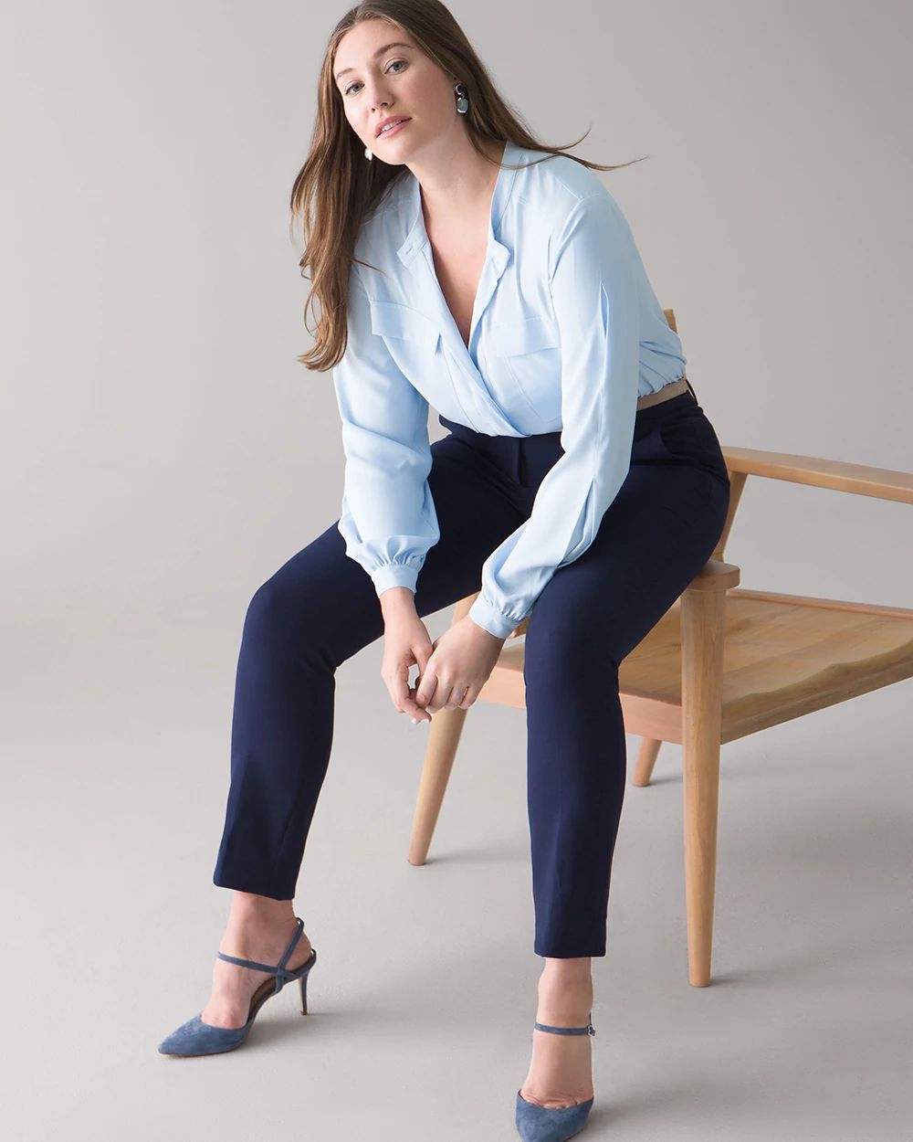 Curvy WHBM® Elle Slim Ankle Comfort Stretch Pant