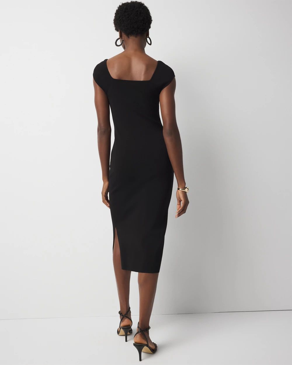 WHBM FORME™ Ribbed Stretch Sweater Dress