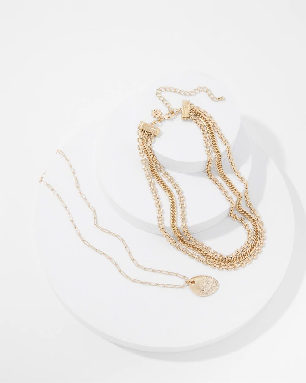 Multi-Strand Convertible Pendant Necklace