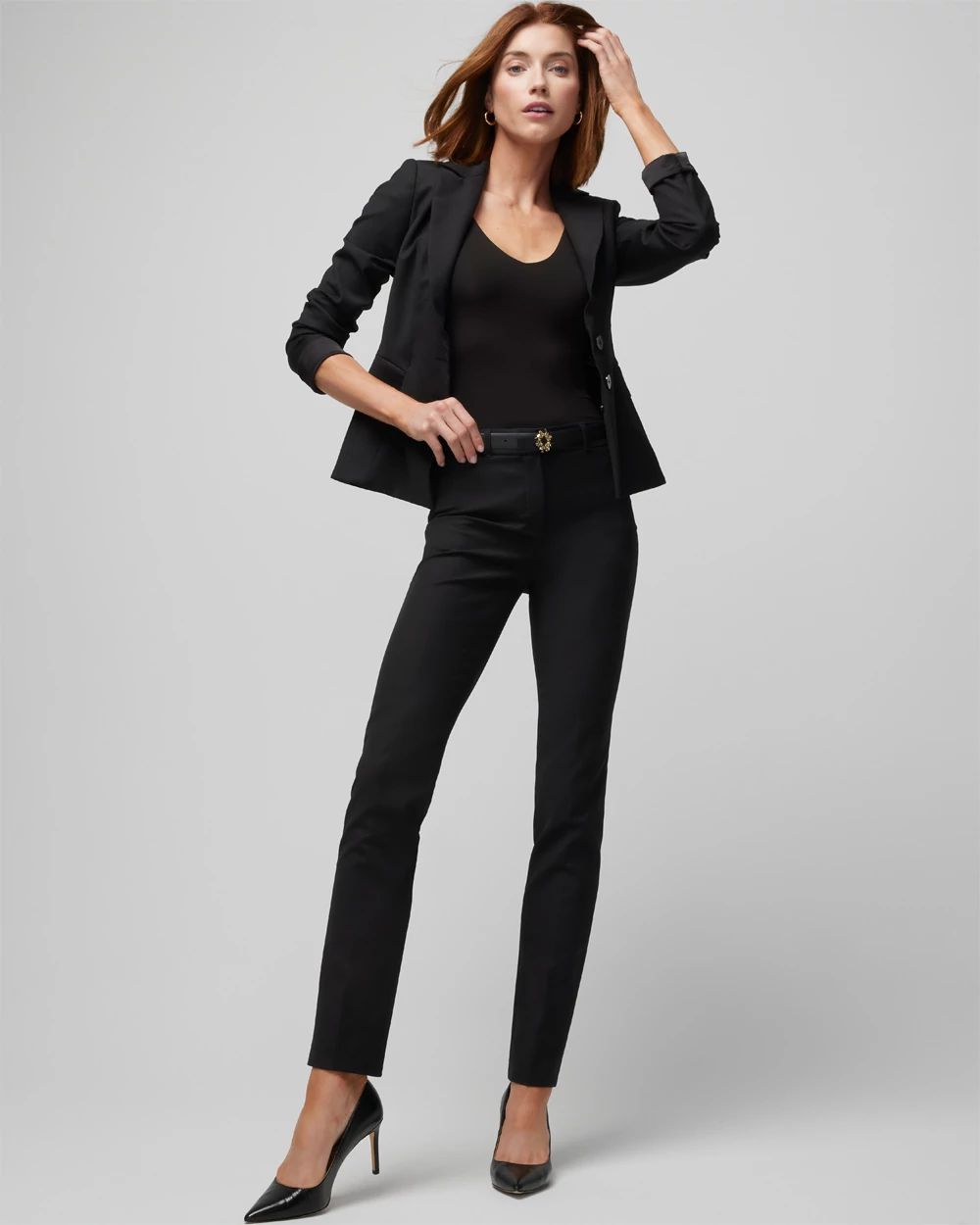 WHBM® Elle Slim Trouser Comfort Stretch Pant click to view larger image.