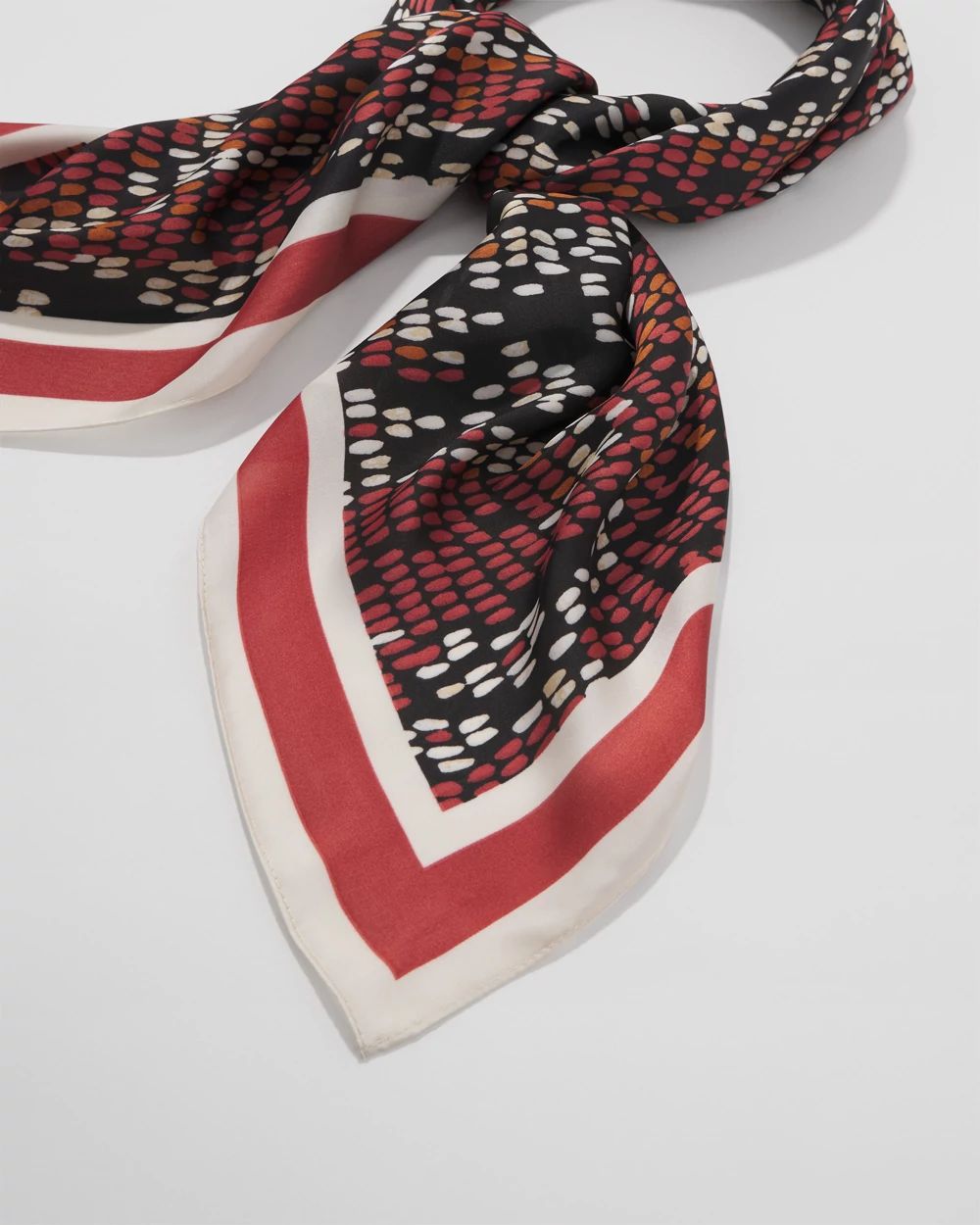 Snake Print Square Scarf