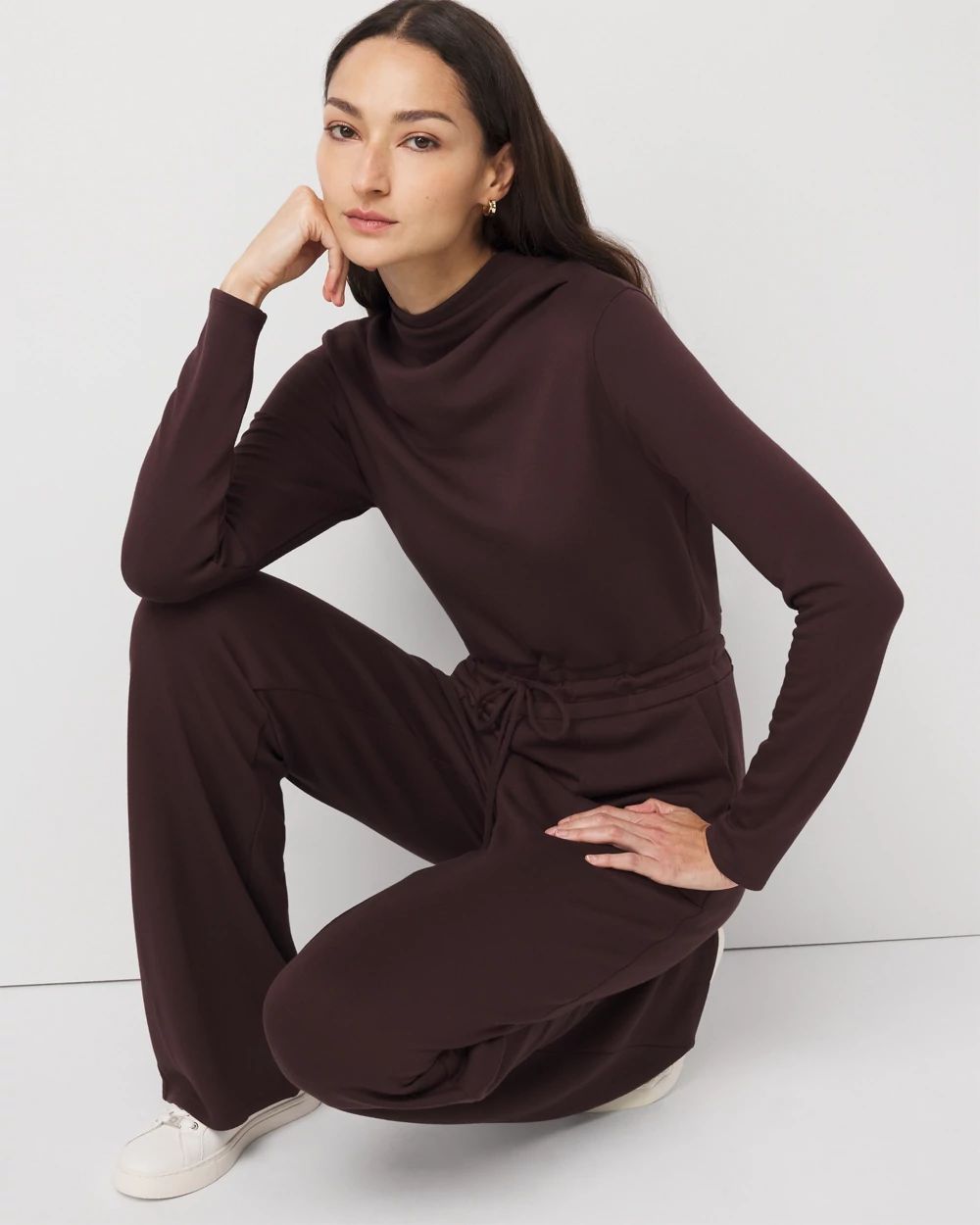 Petite Mockneck Jumpsuit