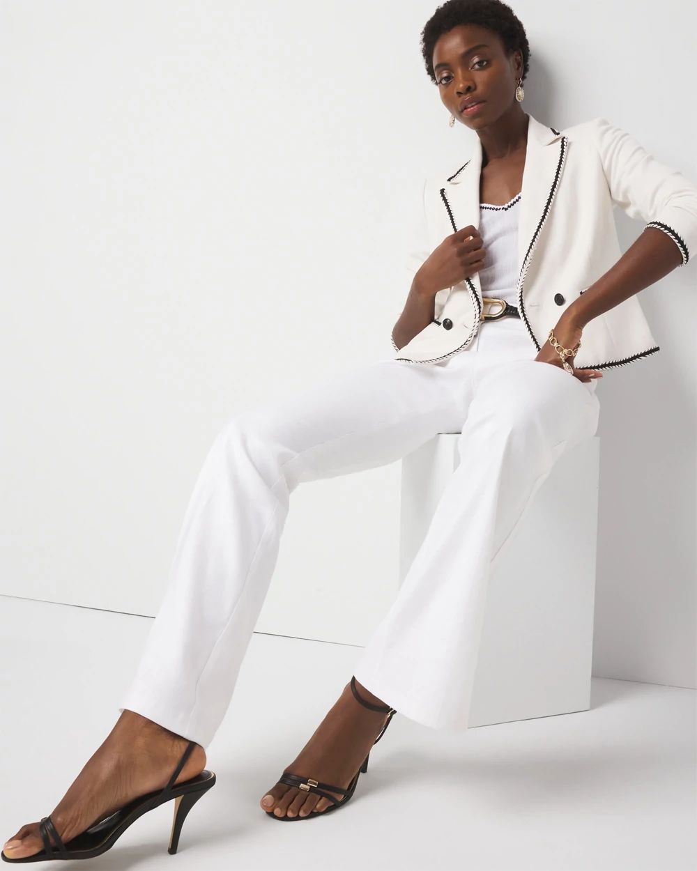 Braided Trim Cropped Jacket