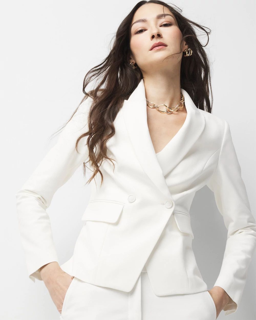 WHBM® Two-Button Studio Blazer