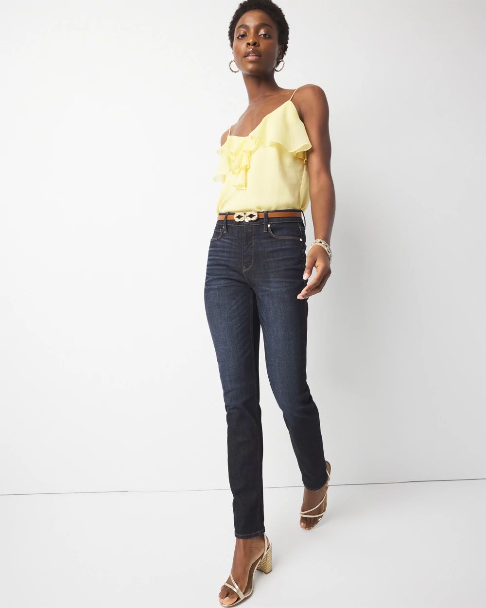 High-Rise Slim Jeans