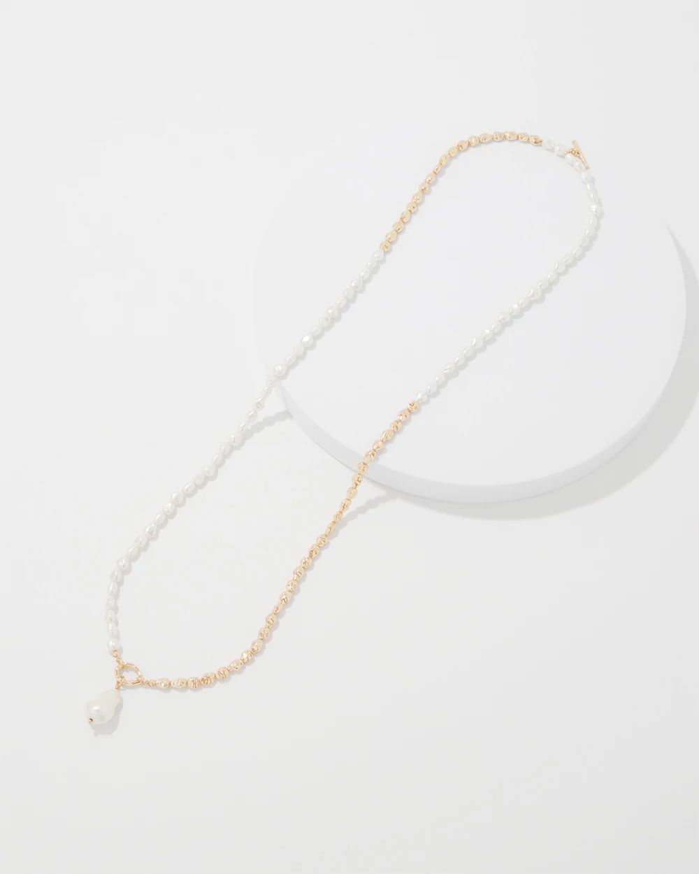 Gold + Pearl Convertible Pendant