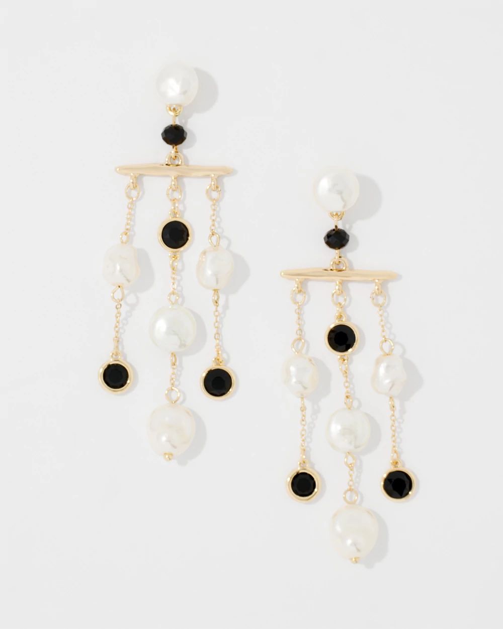 Black + White Statement Earrings