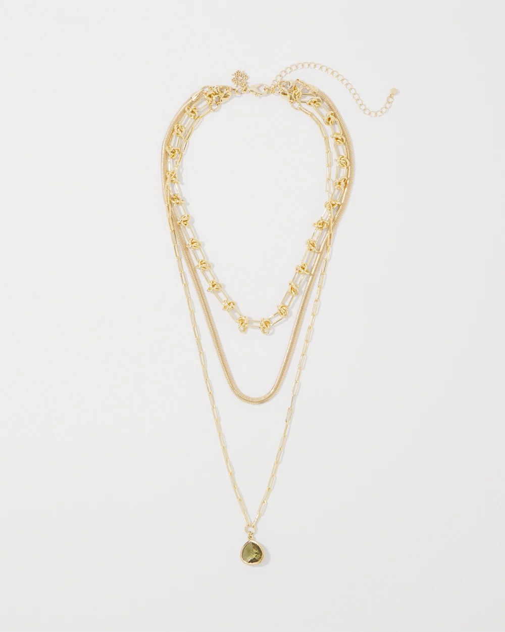 Olive + Gold Convertible Necklace