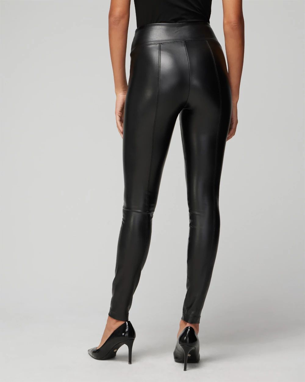 Vegan Leather Runway Legging