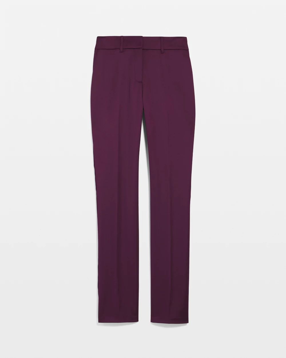 High Rise Satin Straight Pants