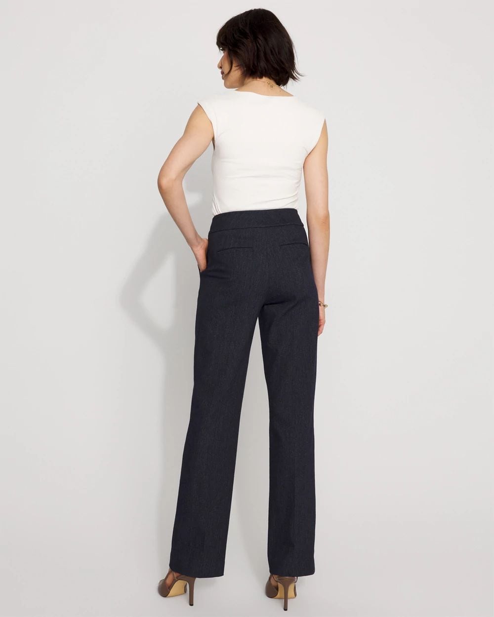 Extra High Rise Riley Denim-Look Trouser