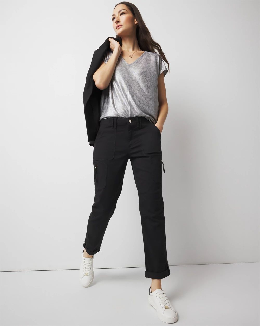 Mid-Rise Pret-A-Pedi Straight Cropped Pants