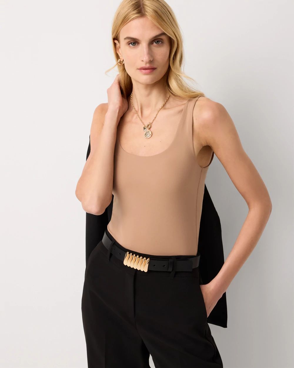 WHBM FORME™ All Ways Stretch Dual Neck Tank