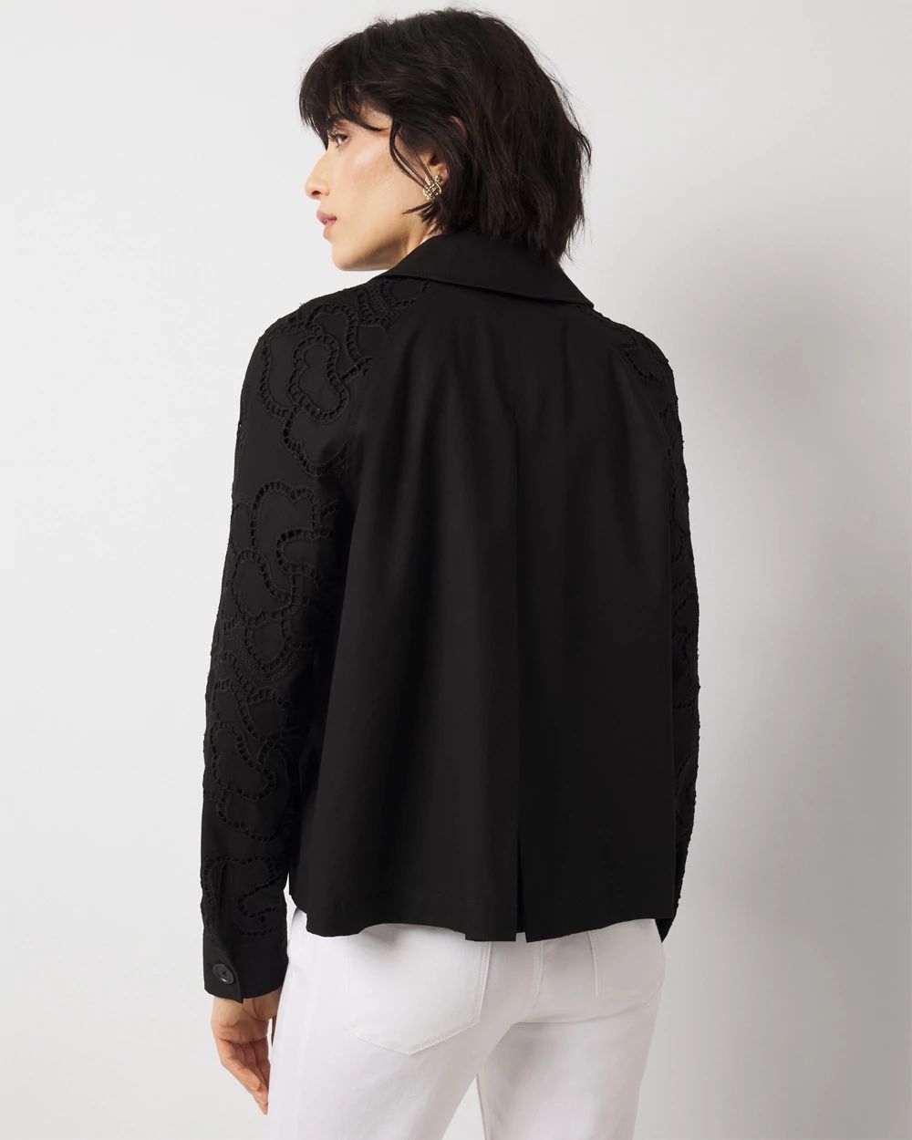 Embroidered Cargo Jacket