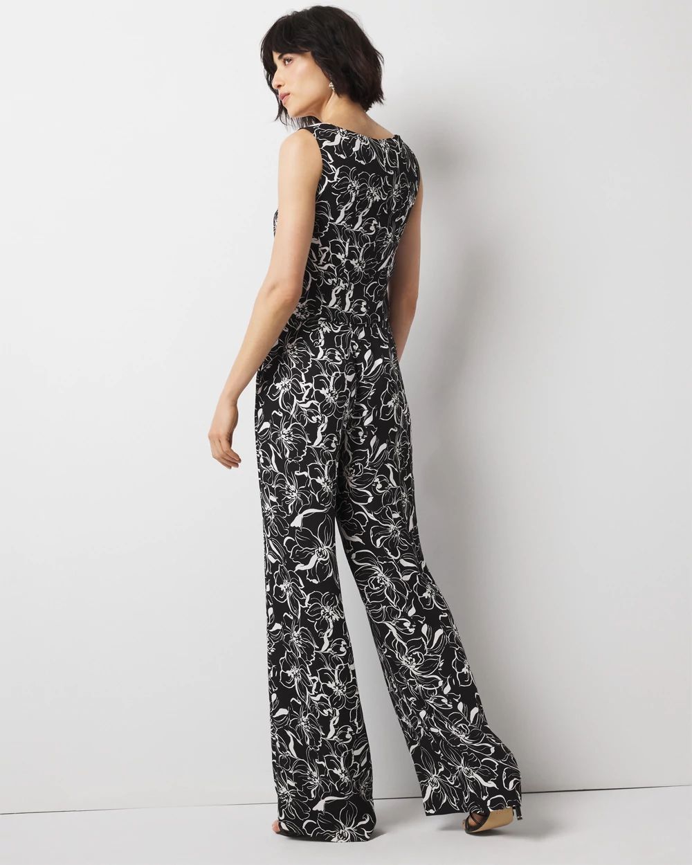 High-Rise Wide Leg Floral Pant