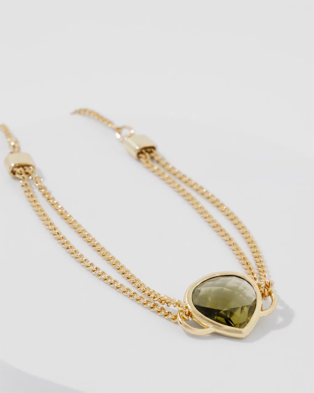 Olive + Gold Bracelet