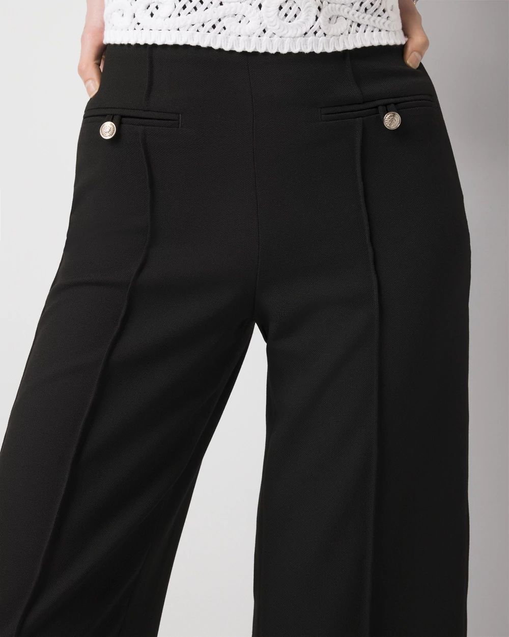 Cropped Wide Leg Pant