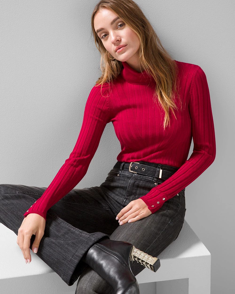 Long Sleeve Ribbed Turtleneck