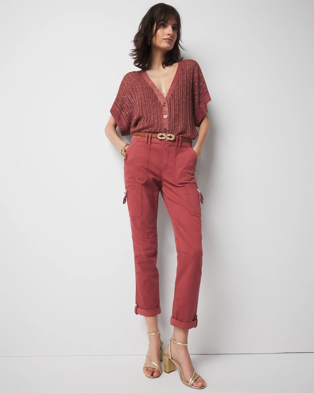Mid-Rise Pret-A-Pedi Straight Cropped Pants