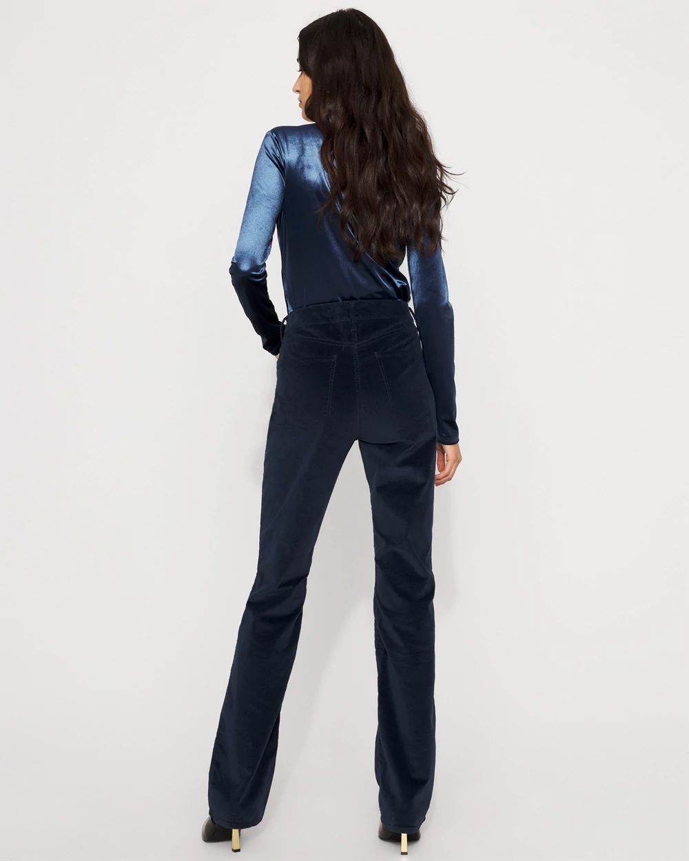 Velveteen Micro Bootcut Jean