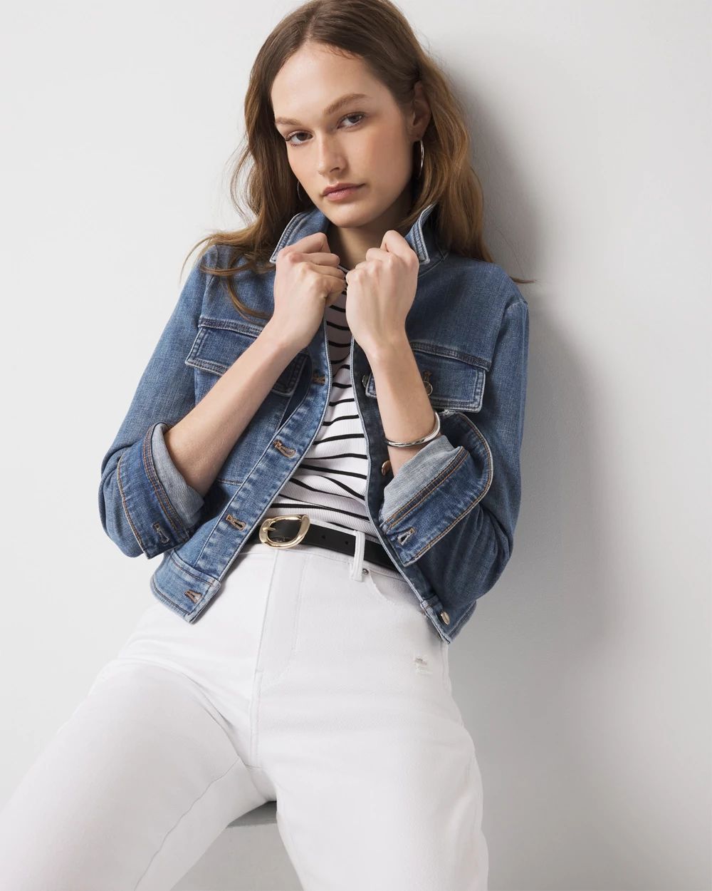 Cropped Denim Jacket