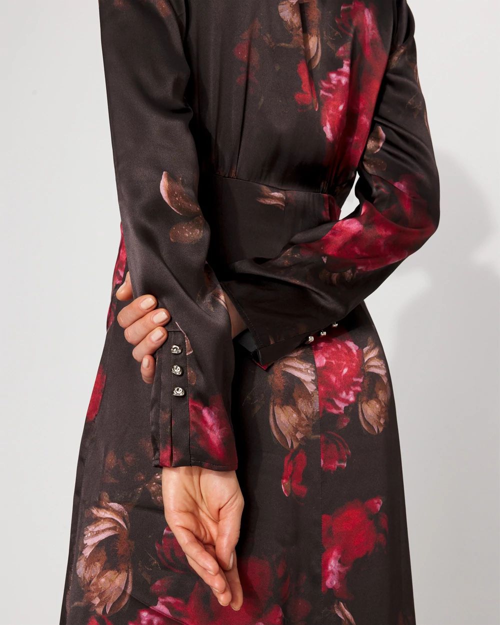 Floral Ruched Sheath Dress