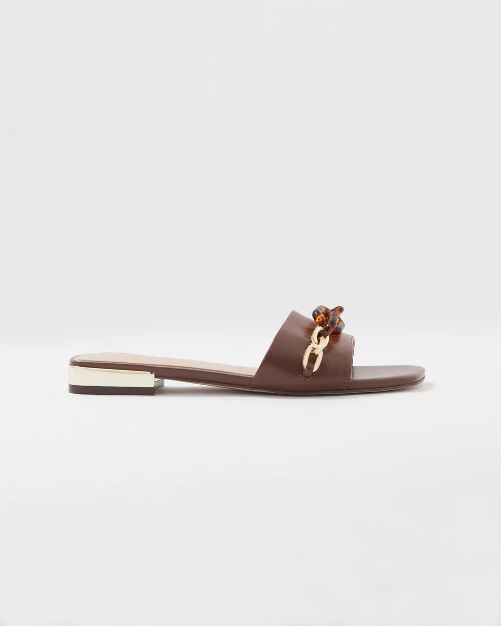 Tortoise Link Flat Sandal