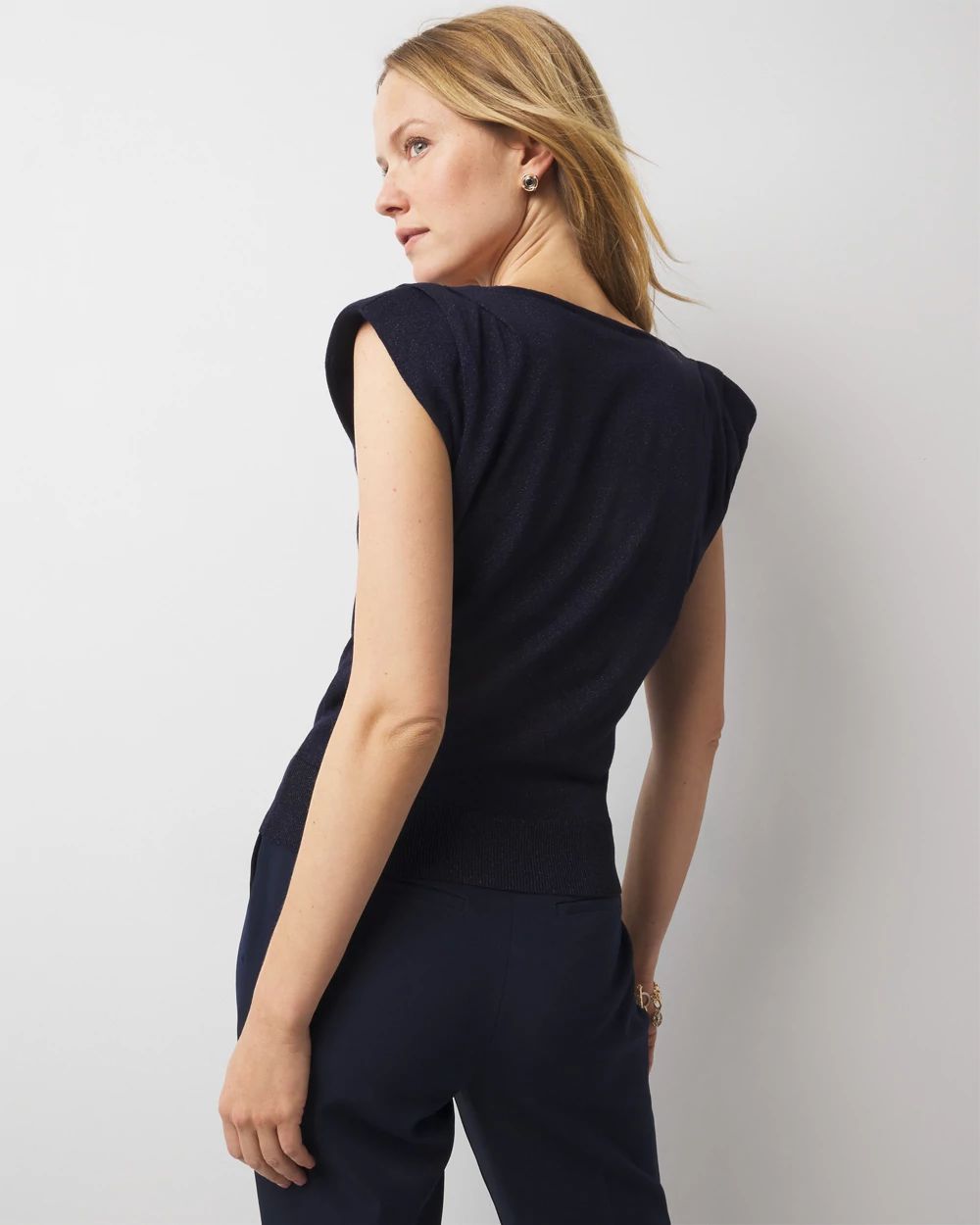 Shimmer Sweater Tank Top