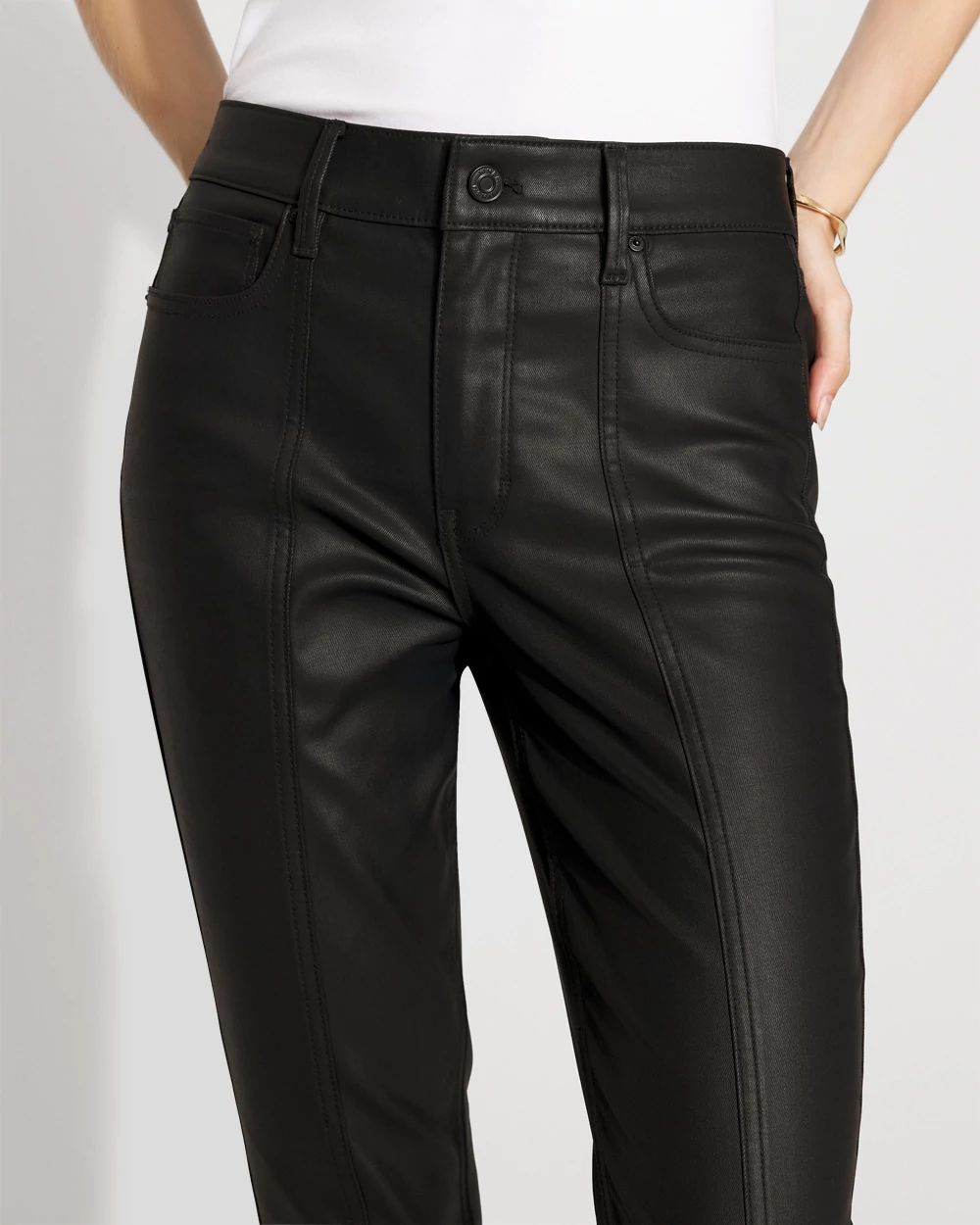 Petite High-Rise Skinny Coated Jean