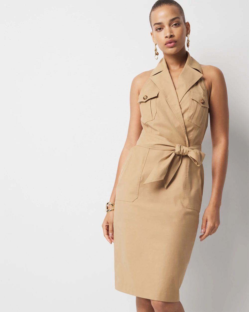 Trench Wrap Mini Dress
