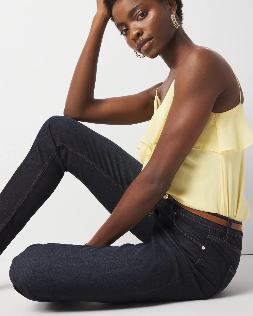 High-Rise Slim Jeans