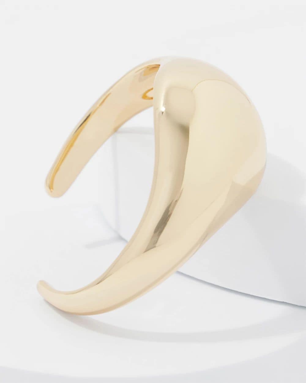 Gold Sculptural Cuff