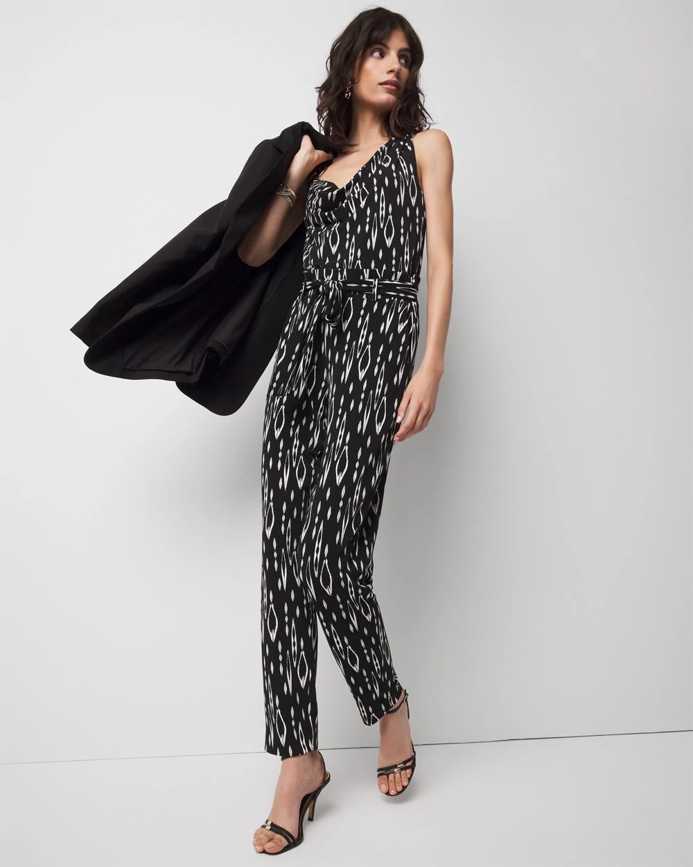 Jersey-Knit High-Rise Tapered Ankle Pants