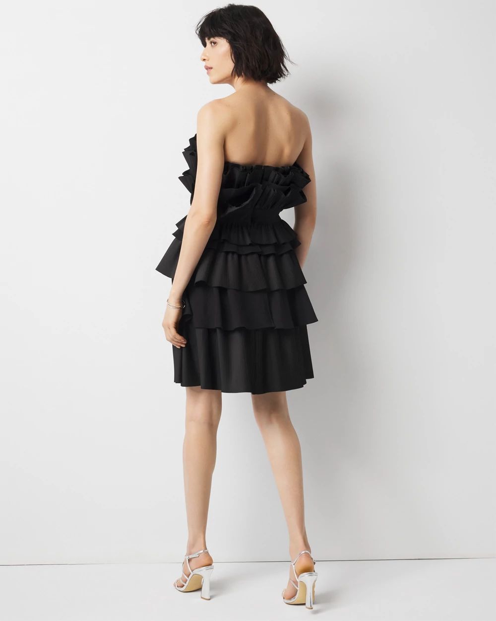 Tiered Ruffle Bustier Dress